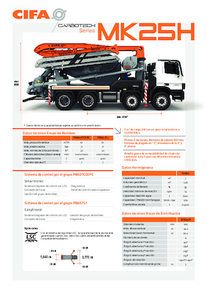 Truckmixers/ Betonpompen CIFA MK25H