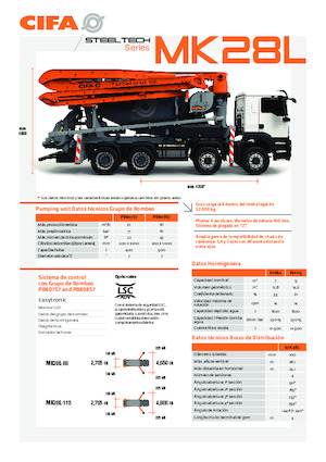 Truckmixers/ Betonpompen CIFA MK28L