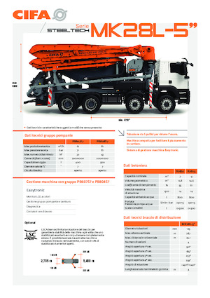 Truckmixers/ Betonpompen CIFA MK28L-5