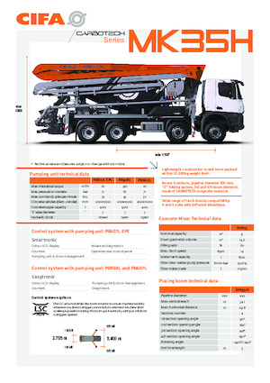Truckmixers/ Betonpompen CIFA MK35H
