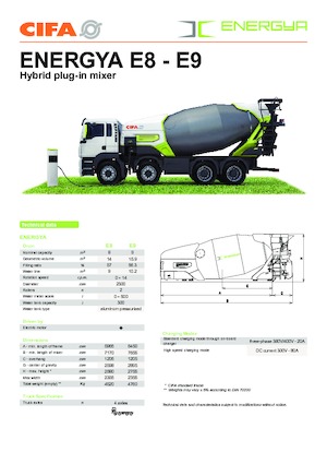 Truckmixers CIFA ENERGYA E8