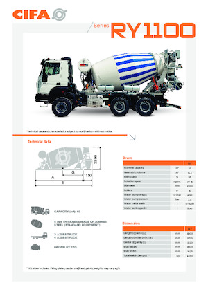 Truckmixers CIFA RY 1300