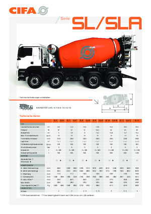 Truckmixers CIFA SL 7