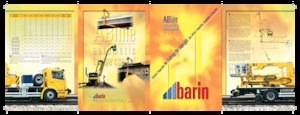 Op aanhangwagen gemonteerde knikarmhoogwerkers Barin AB 13/S