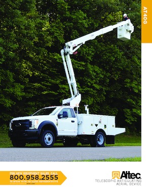 Op aanhangwagen gemonteerde knikarmhoogwerkers Altec AT40G