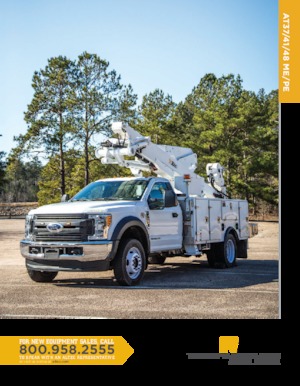 Op aanhangwagen gemonteerde knikarmhoogwerkers Altec AT41ME/PE