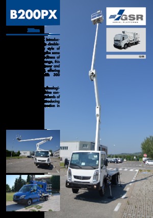 Op aanhangwagen gemonteerde knikarmhoogwerkers GSR B200PX Compact 