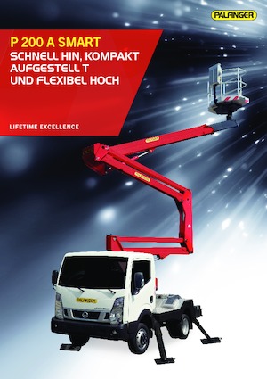 Op aanhangwagen gemonteerde knikarmhoogwerkers Palfinger P 200 A