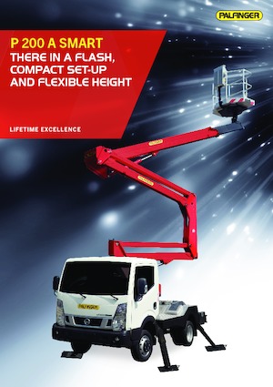 Op aanhangwagen gemonteerde knikarmhoogwerkers Palfinger P 200 A