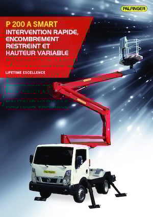Op aanhangwagen gemonteerde knikarmhoogwerkers Palfinger P 200 A