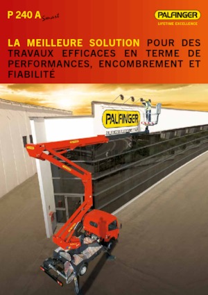 Op aanhangwagen gemonteerde knikarmhoogwerkers Palfinger P 240 A