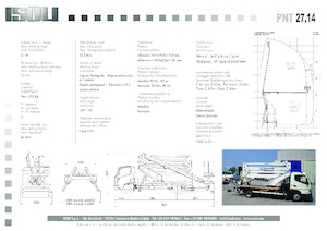 Op aanhangwagen gemonteerde knikarmhoogwerkers ISOLI PNT 27 14