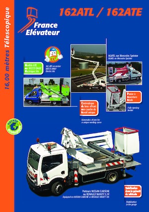 Telescoophoogwerkers op vrachtwagens France Elévateur 162ATL
