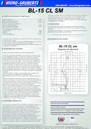 Op aanhangwagen gemonteerde knikarmhoogwerkers Hidro-Grubert BL 15CL