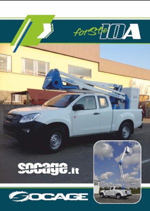 Op aanhangwagen gemonteerde knikarmhoogwerkers Socage forSte 10 A