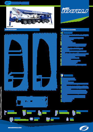 Telescoophoogwerkers op vrachtwagens Socage forSte 100TJJ