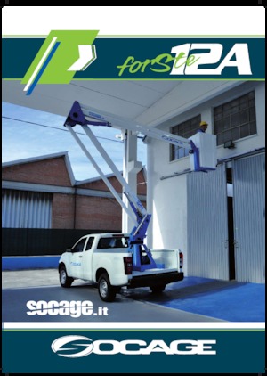 Op aanhangwagen gemonteerde knikarmhoogwerkers Socage forSte 12 A