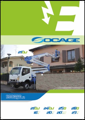 Op aanhangwagen gemonteerde knikarmhoogwerkers Socage forSte 25 D