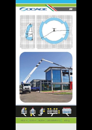 Telescoophoogwerkers op vrachtwagens Socage forSte 54 TJJ