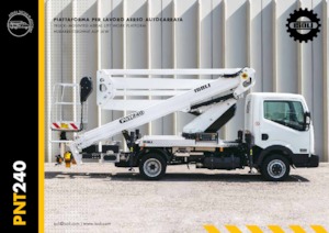 Op aanhangwagen gemonteerde knikarmhoogwerkers ISOLI PNT240