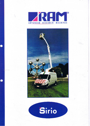 Op aanhangwagen gemonteerde knikarmhoogwerkers RAM Sirio 150 TJ