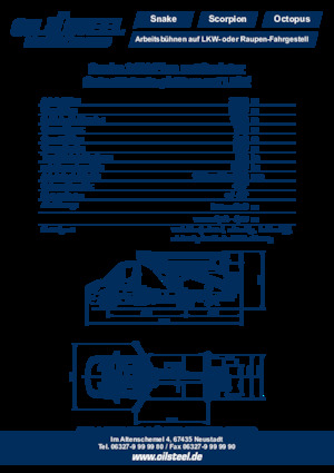 Op aanhangwagen gemonteerde knikarmhoogwerkers Oil & Steel Snake 2413 Plus
