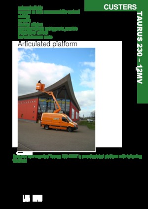 Op aanhangwagen gemonteerde knikarmhoogwerkers Custers Taurus 230- 12MV