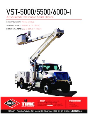 Op aanhangwagen gemonteerde knikarmhoogwerkers Versalift VST-5000-I