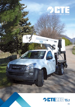 Op aanhangwagen gemonteerde knikarmhoogwerkers CTE ZED 15.2