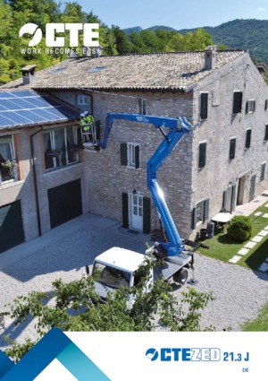 Op aanhangwagen gemonteerde knikarmhoogwerkers CTE ZED 21.3 JH