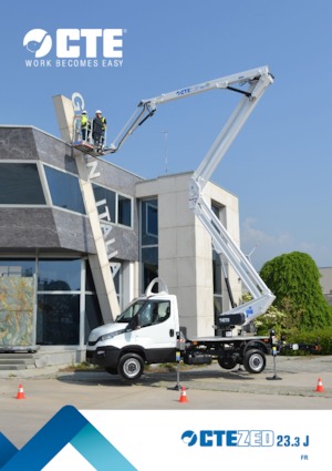 Op aanhangwagen gemonteerde knikarmhoogwerkers France Elévateur ZED 23.3 JH