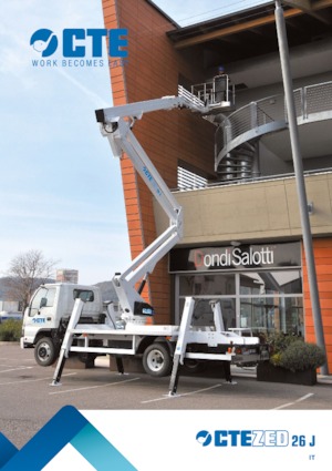 Op aanhangwagen gemonteerde knikarmhoogwerkers CTE ZED 26 JH