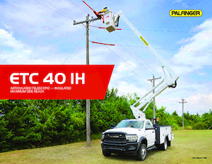 Op vrachtwagen gemonteerde knikarmhoogwerkers Palfinger ETC 40 IH