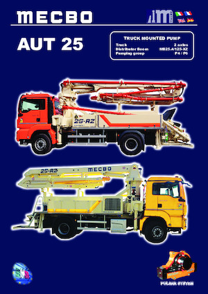 Op vrachtwagen gemonteerde betonpomp Mecbo AUT 25 RZ P4.65