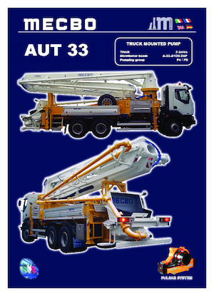 Op vrachtwagen gemonteerde betonpomp Mecbo AUT 33 P6.110