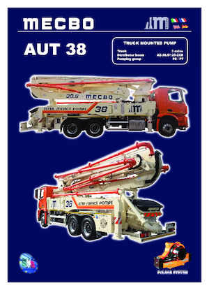 Op vrachtwagen gemonteerde betonpomp Mecbo AUT 38 P7.150