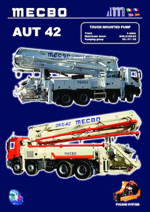 Op vrachtwagen gemonteerde betonpomp Mecbo AUT 42 P7.150