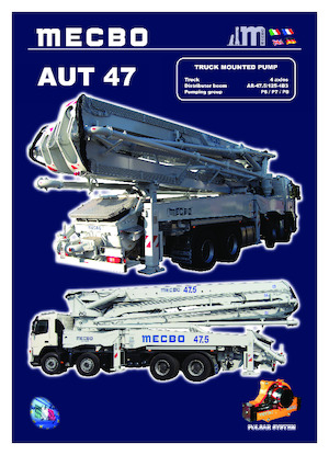 Op vrachtwagen gemonteerde betonpomp Mecbo AUT 47 P6.110