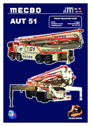 Op vrachtwagen gemonteerde betonpomp Mecbo AUT 51 P6.110
