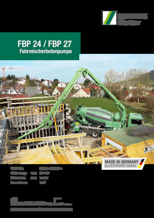 Op vrachtwagen gemonteerde betonpomp SCHWING-Stetter FBP 27