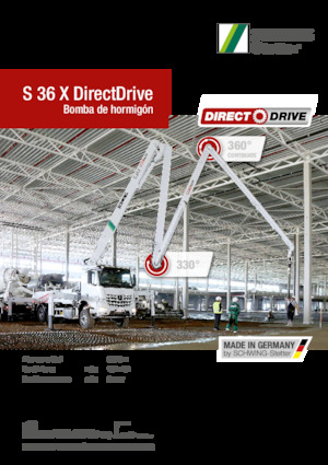 Op vrachtwagen gemonteerde betonpomp SCHWING-Stetter S 36 X DirectDrive