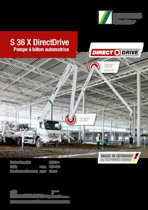 Op vrachtwagen gemonteerde betonpomp SCHWING-Stetter S 36 X DirectDrive