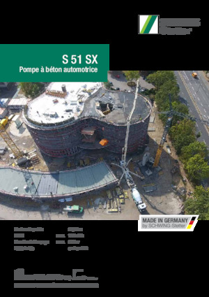 Op vrachtwagen gemonteerde betonpomp SCHWING-Stetter S 51 SX