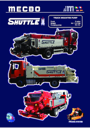 Op vrachtwagen gemonteerde betonpomp Mecbo Shuttle P4.40