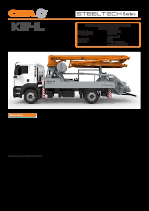 Op vrachtwagen gemonteerde betonpomp CIFA K24L