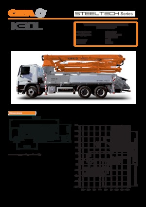 Op vrachtwagen gemonteerde betonpomp CIFA K30L 