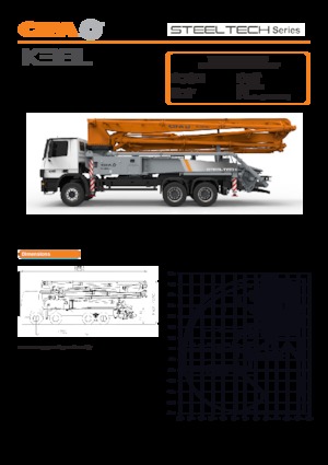 Op vrachtwagen gemonteerde betonpomp CIFA K38L