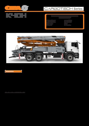 Op vrachtwagen gemonteerde betonpomp CIFA K40H