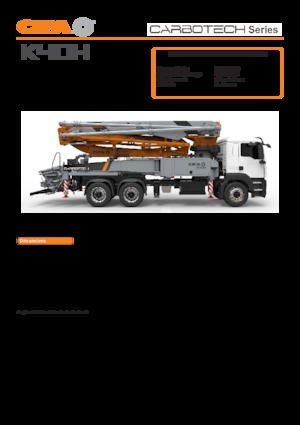 Op vrachtwagen gemonteerde betonpomp CIFA K40H