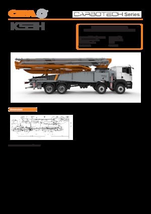 Op vrachtwagen gemonteerde betonpomp CIFA K53H